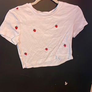 Strawberry crop top